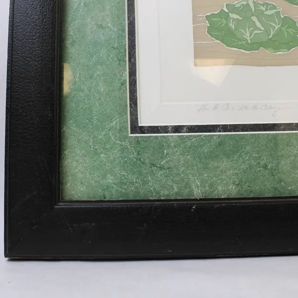 Vintage T. Moss Signed Limited Ed 137/200 “How the Cows Ate the Cabbage” Framed
