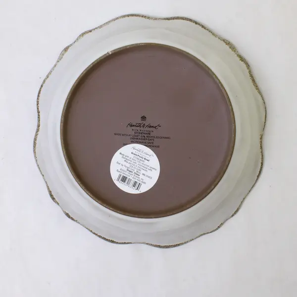 Hearth & Hand Magnolia Reactive Glaze Stoneware Ribbon Edge Pasta/Grain Bowl 8"