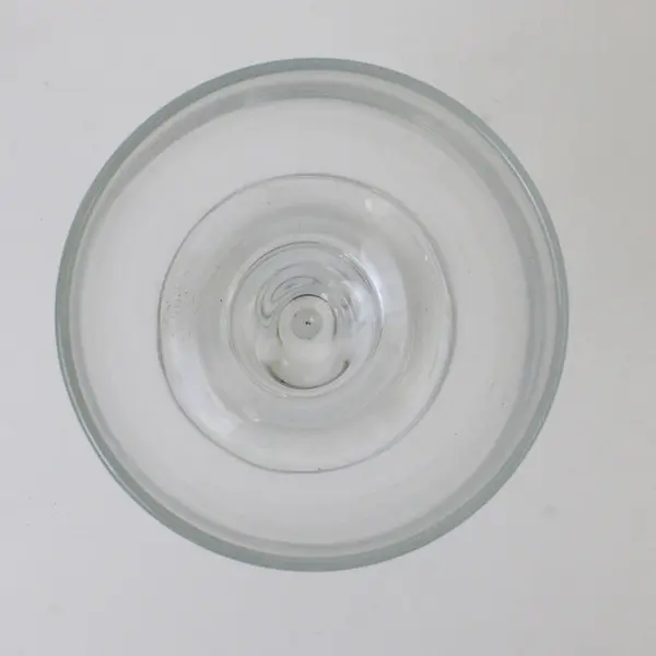 Clear Stemmed Wine Glass 7.25in Tall 3in Bowl Used Glassware