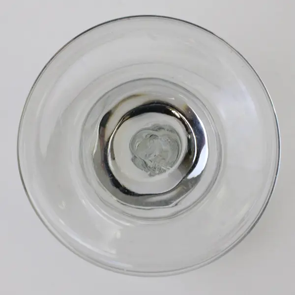 Clear Stemmed Wine Glass 7.25in Tall 3in Bowl Used Glassware