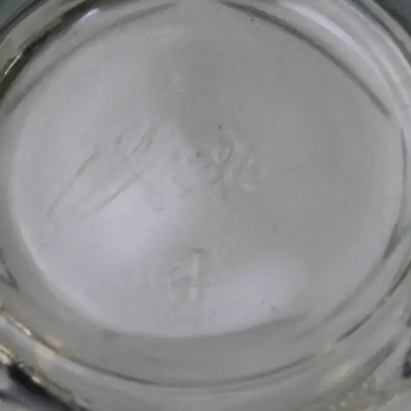 Clear Glass Highball Tumbler Tapered Faceted Hexagonal Base 5" Used