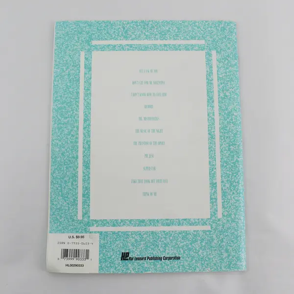 Easy Piano The Best of Andrew Lloyd Webber Arranged Bill Boyd Sheet Music 1991