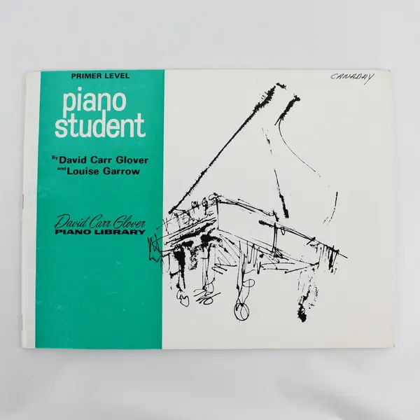 Piano Student David Carr Glover Louise Garrow Music Book Primer Level 1968 PB