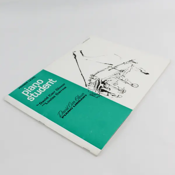 Piano Student David Carr Glover Louise Garrow Music Book Primer Level 1968 PB