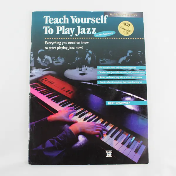 Teach Yourself to Play Jazz at the Keyboard Bert Konowitz 1997 Paperback W/CD