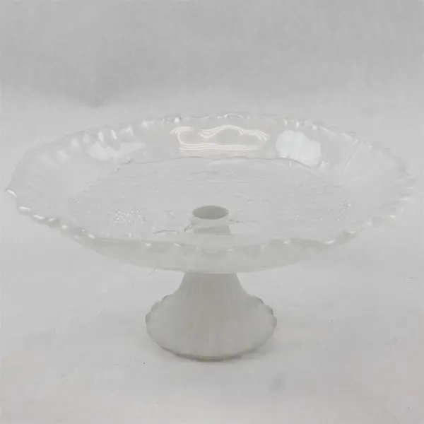 Mikasa Winter Dreams S2103 Footed Bon Bon Glass Dish 8.75” Made in Germany