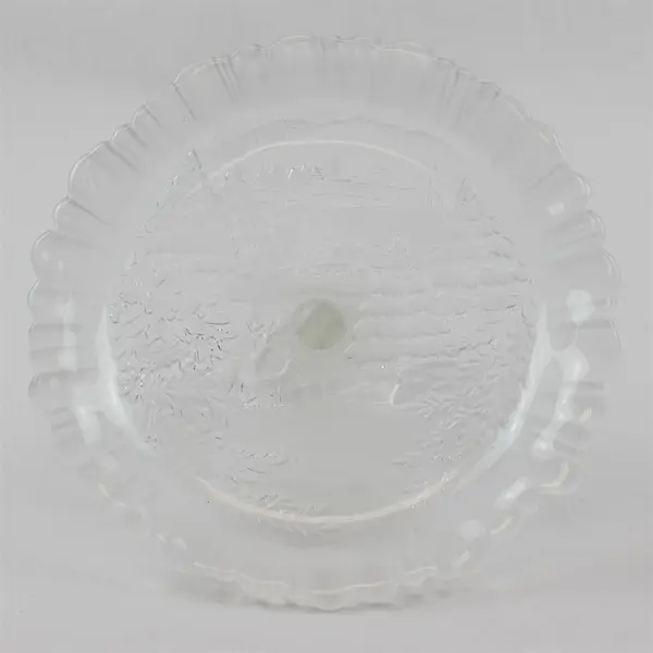 Mikasa Winter Dreams S2103 Footed Bon Bon Glass Dish 8.75” Made in Germany