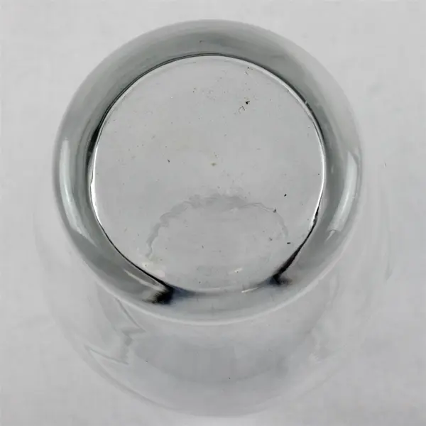 Clear Glass Hurricane Vase Tear Drop Shape Heavy Base 9in