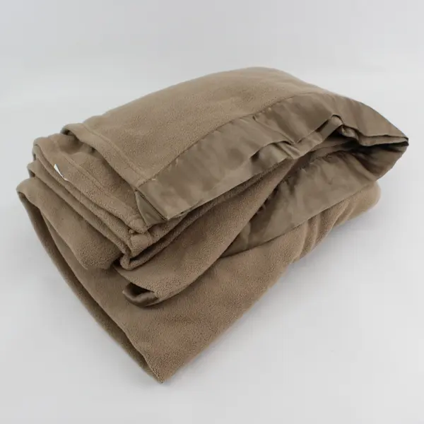 Mainstays Walmart Acorn Light Brown Color Throw Blanket 100% Polyester 66" x 95"