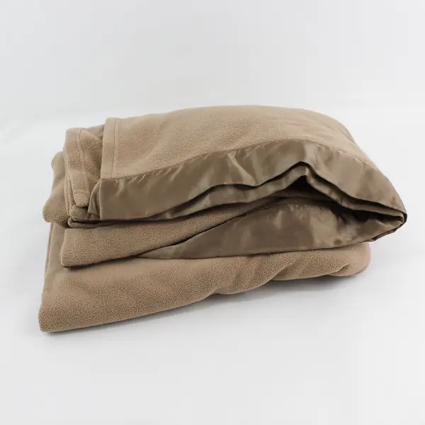 Mainstays Walmart Acorn Light Brown Color Throw Blanket 100% Polyester 66" x 95"