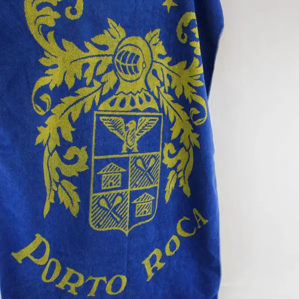 Telerie Milano Jr Blue/Yellow "Porto Roca" Crest Cotton Beach Towel 30.5" x 55"
