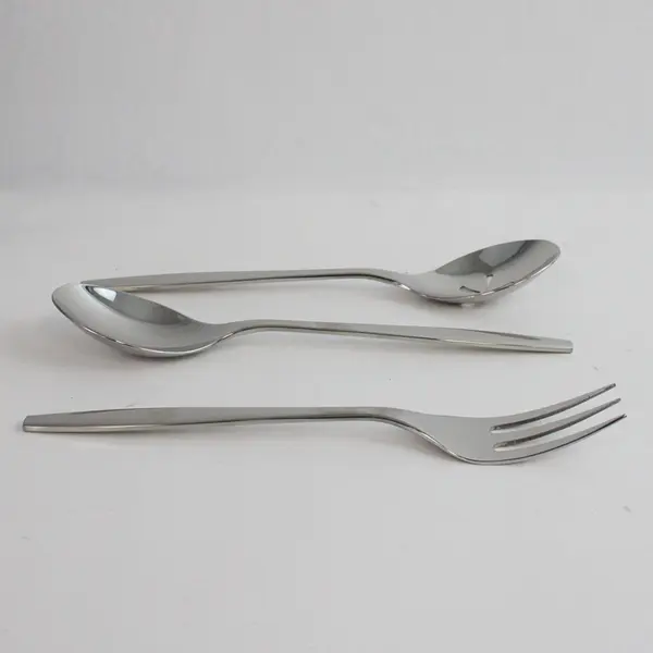 3-Piece Serving Set Nambe Flatware Aidan Pattern 2 Spoons 1 Fork New