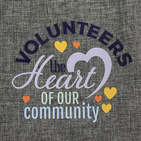 Think Positive Volunteers The Heart of Our Community Lunch Bag