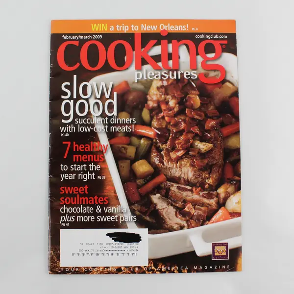 Cooking Pleasures Magazine February/March 2009 From Cooking Club of America