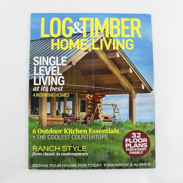 Log & Timber Home Living June 2020 Features Single Level Living at Its Best