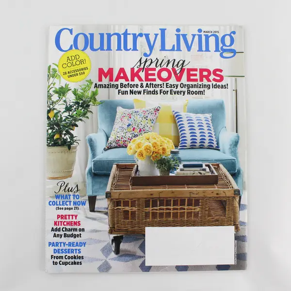 Country Living Magazine March 2015 Issue Featuring Spring Makeovers Good