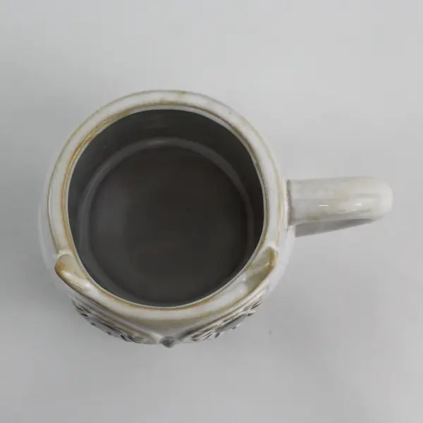 Retro White Ceramic Owl Coffee Mug