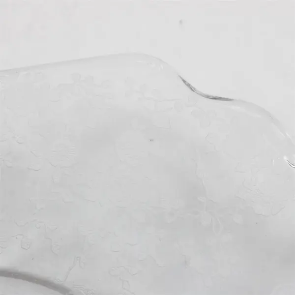 Cambridge Glass Co Rose Point Clear Pattern Rectangle Handled Plate 8.25" Long