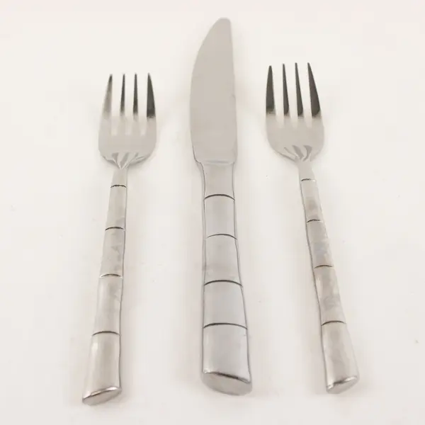 Lot of 3 Studio Nova Stainless Flatware 2 Salad Forks & Dinner Knife