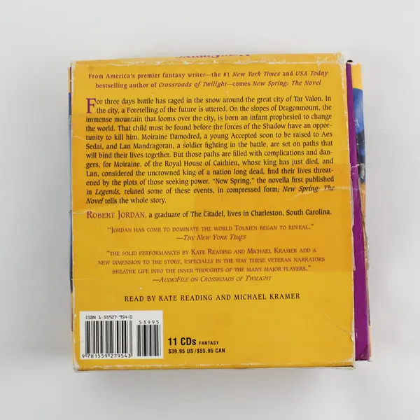 New Spring The Novel by Robert Jordan 2004 Audio Book 11 CD Set