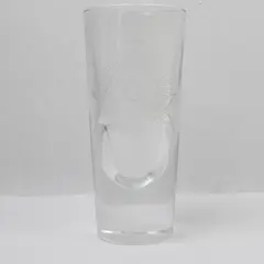 Antique Masonic Handblown Hand-Etched Shot Glass 5.5" Tall