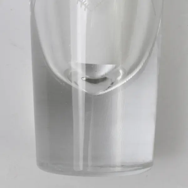 Antique Masonic Handblown Hand-Etched Shot Glass 5.5" Tall