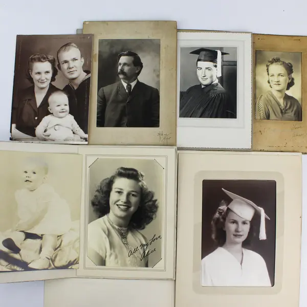 Lot Of 15 Vintage Family Photos 1900s-1950s Portraits Some Identified 
