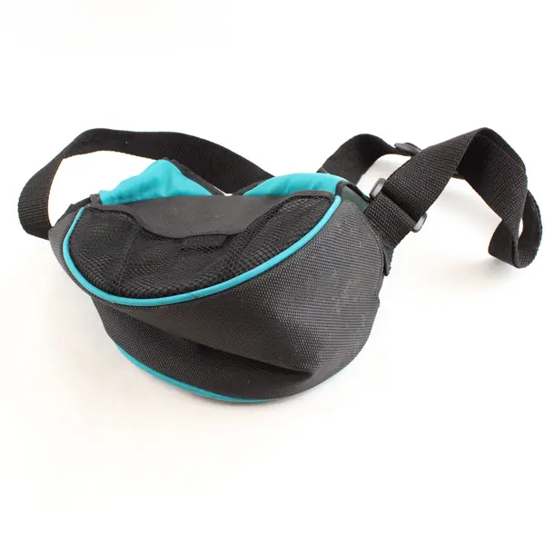 Igloo-Insulated Circular Cooler/Lunch Bag with Carrying Strap, Black and Blue