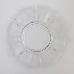 Vintage New Martinsville Prelude Floral Pressed Glass Salad Plate 7-1/2"