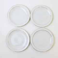 Set of 4 Royalton China Co. Fabulace Translucent Porcelain Bread/Side Plates