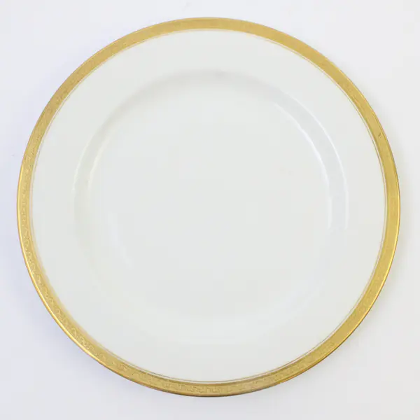La Seynie Limoges P & P France Gold Band Luncheon Plate 8.5"