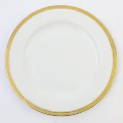 La Seynie Limoges P & P France Gold Band Luncheon Plate 8.5"