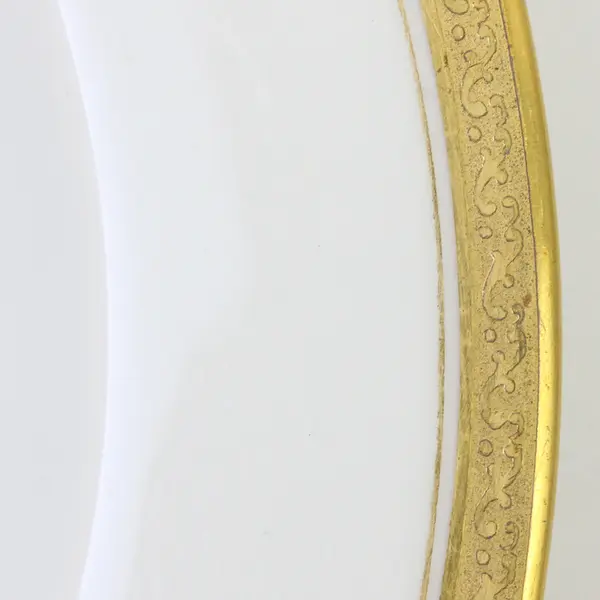 La Seynie Limoges P & P France Gold Band Luncheon Plate 8.5"