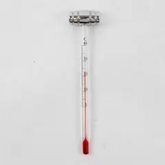 Vintage Wine Champagne Thermometer Silver Barrel-End