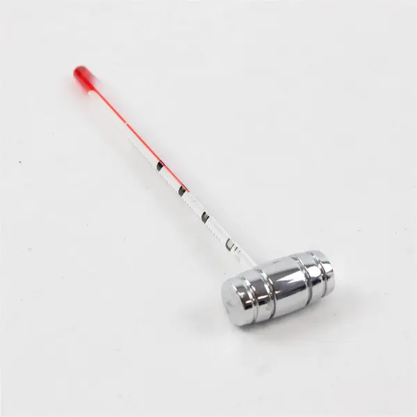 Vintage Wine Champagne Thermometer Silver Barrel-End
