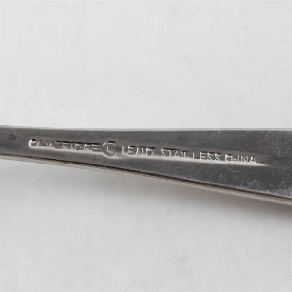 Lot of 2 Cambridge 18/8 Stainless Steel Serving Forks Three Pronged