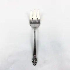 Oneida Deluxe Stainless Cold Meat Serving Fork in the Pattern Nordic Crown