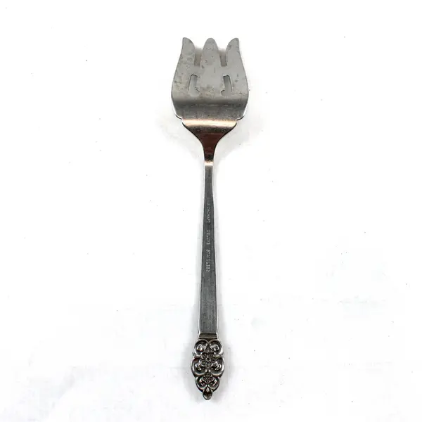 Oneida Deluxe Stainless Cold Meat Serving Fork in the Pattern Nordic Crown