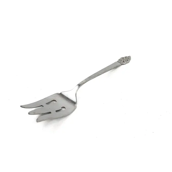 Oneida Deluxe Stainless Cold Meat Serving Fork in the Pattern Nordic Crown