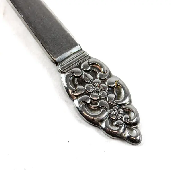 Oneida Deluxe Stainless Cold Meat Serving Fork in the Pattern Nordic Crown