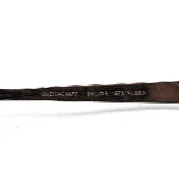 Oneida Deluxe Stainless Cold Meat Serving Fork in the Pattern Nordic Crown