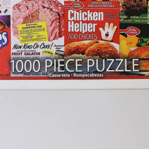 1,000 Pc. White Mountain Jigsaw Puzzle “Betty Crocker” Complete #1275