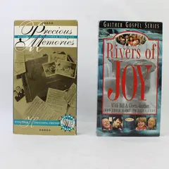 Lot of 2 VHS Bill & Gloria Gaither Precious Memories Rivers of Joy