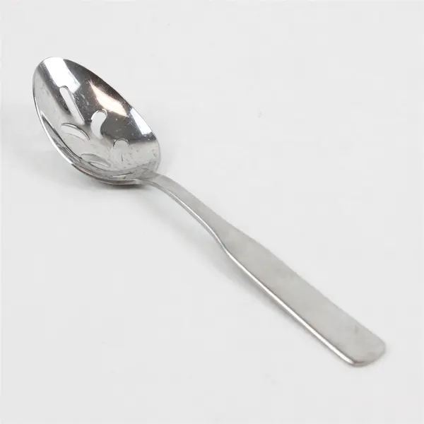 Lot of 2 Reed & Barton Fiddler II 8" Stainless Steel Slotted Serving Spoons