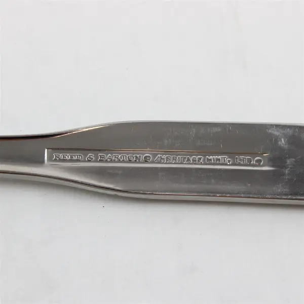 Lot of 2 Reed & Barton Fiddler II 8" Stainless Steel Slotted Serving Spoons