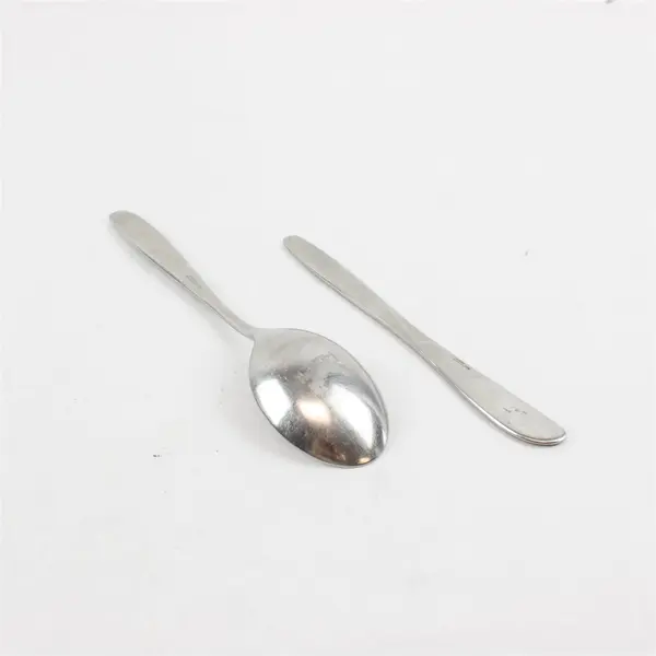 Lot of 2 WMF Continental Stainless Steel Dinner/Soup Spoon & Spreader Knife