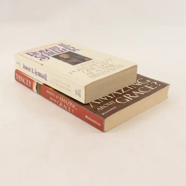 Lot of 2 Books Living Powerfully 1 Day At A Time & What's So Amazing About Grace