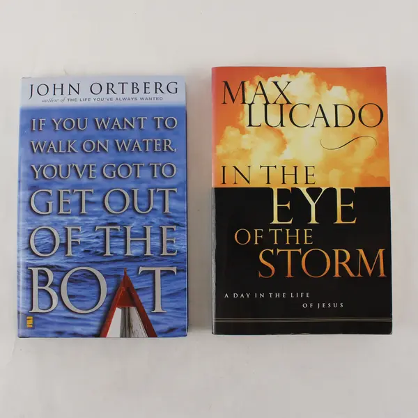 Lot of 2 Christian Books - John Ortberg & Max Lucado (Good)