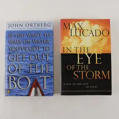 Lot of 2 Christian Books - John Ortberg & Max Lucado (Good)