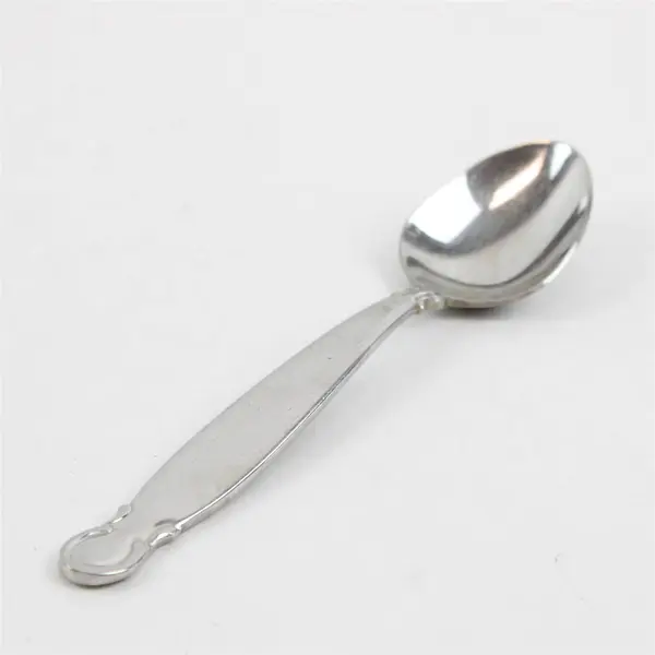 Lot of 2 Yamazaki Trellis Path Stainless Steel 7" Soup Spoon and 6" Teaspoon